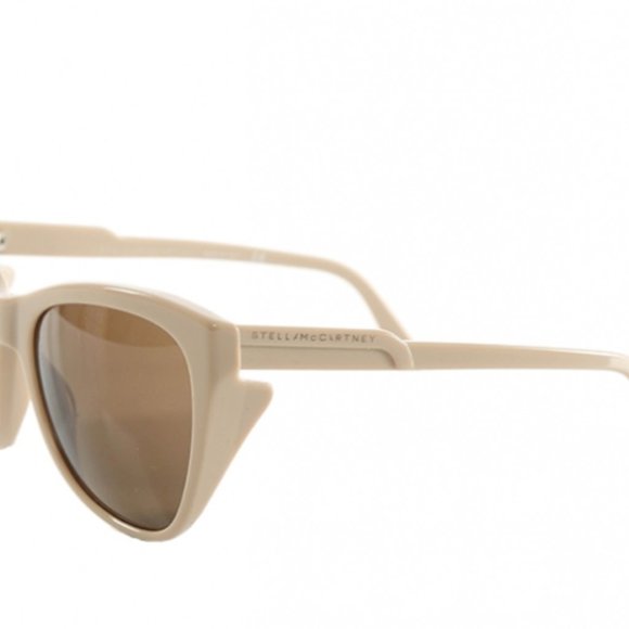 Stella McCartney Tan Mocha Slight Cat Eye Gradiant Sunglasses main image 9